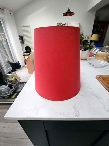 Photo of free Red lamp shade (Ashton upon Mersey M33) #2