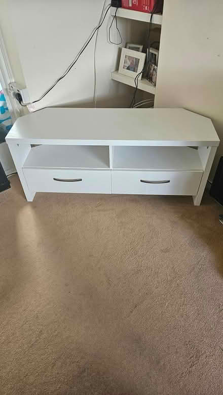 Photo of free White TV stand (Camberley) #2