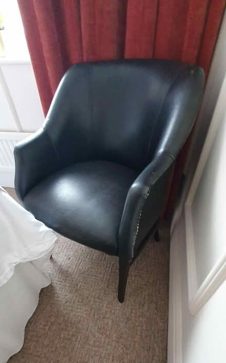 Photo of free Lovely real leather chair (Stockport) #1