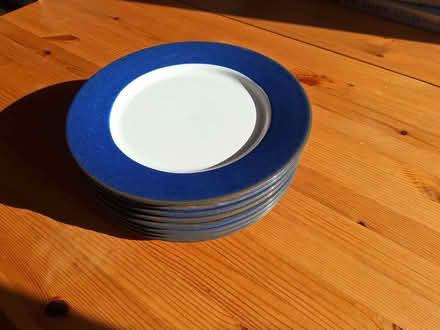 Photo of free Set of Blue-rimmed Plates (New Harbour PA4) #1