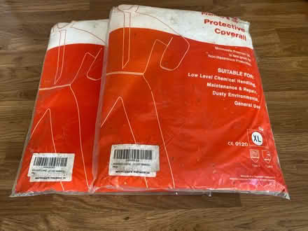 Photo of free Two White Protective Coveralls Size XL (Bassingham LN5) #1