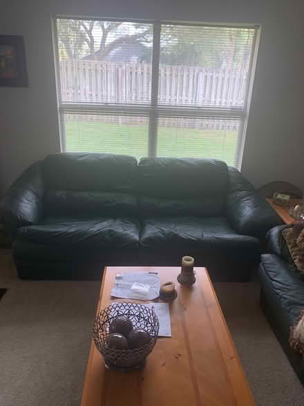 Photo of free Leather Couch and Loveseat (Palm Harbor) #2