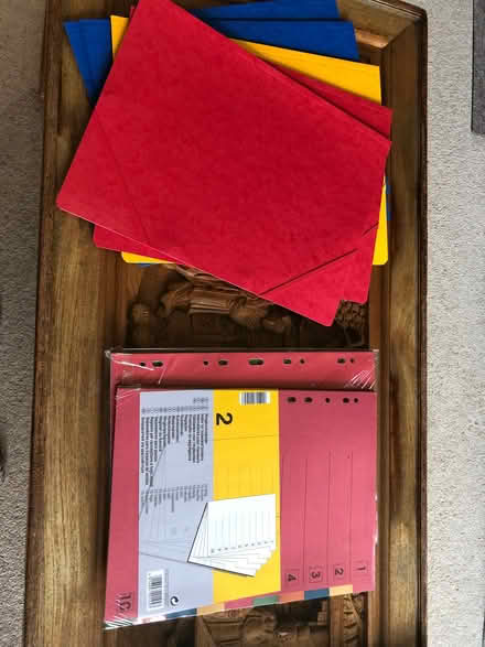 Photo of free Wallet folders/ hole punched dividers (Cox Green SL6) #1