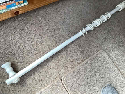 Photo of free White Wooden Curtain Rod 180cm (Grange Estate, Letchworth SG6) #2
