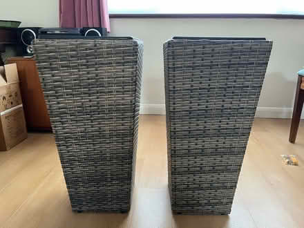 Photo of free Rattan plant pots x 2 (Gu22) #2