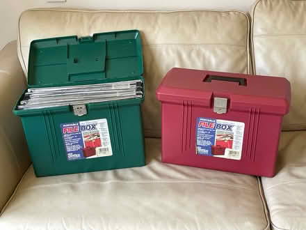 Photo of free 2 filing boxes (Crowborough TN6 Pleasant View) #1