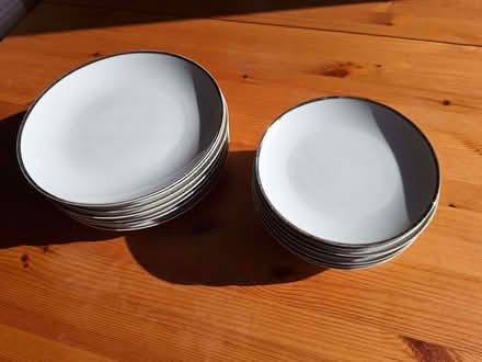 Photo of free Set of Ceramic White Plates and Side Plates (New Harbour PA4) #1