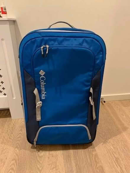 Photo of free Blue Columbia Suitcase (Haringey Heartlands N8) #1