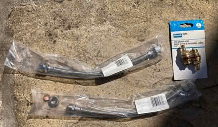 Photo of free 2 x flexible tap connectors & tap glands (Leckhampton GL53) #1
