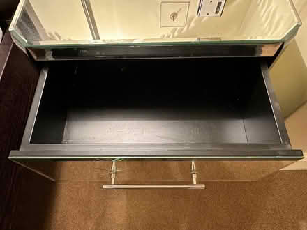 Photo of free Mirrored Glass Bedside Table (Great Braxted CM8) #2