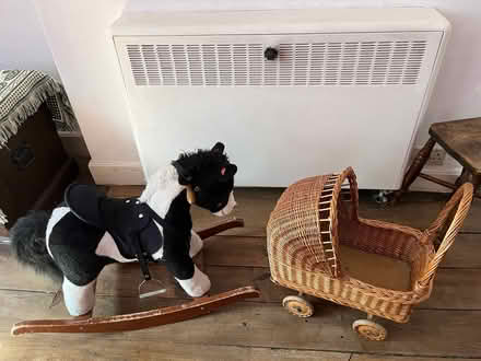 Photo of free Doll’s pram and rocking horse (Dursley GL11) #1