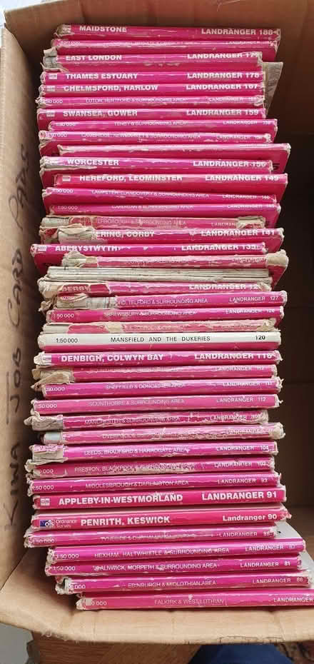 Photo of free Approx 40 old Landranger maps (Radcliffe Road NG2) #1