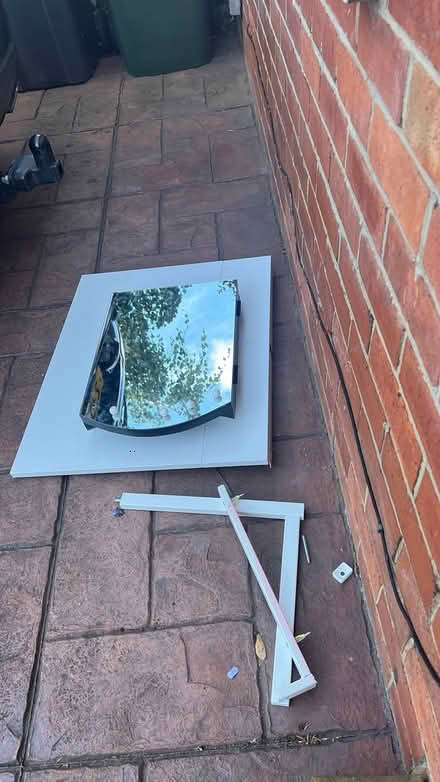 Photo of free Foldable wall desk and mirror (Thornhill lees Dewsbury) #1