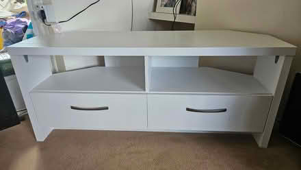 Photo of free White TV stand (Camberley) #1