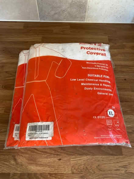 Photo of free Two White Protective Coveralls Size XL (Bassingham LN5) #3