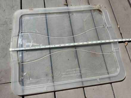 Photo of free 2 Plastic Lids For Rubbermaid Bin (Southern Heights BD San Rafael) #2