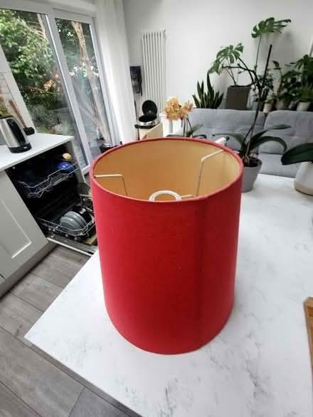 Photo of free Red lamp shade (Ashton upon Mersey M33) #1