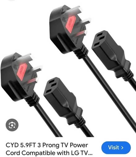 Photo of Power Cord Compatible with LG TV (NR5) #1