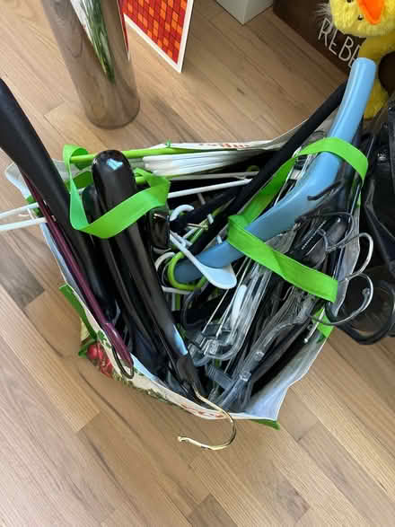Photo of free Large bag of plastic hangers (Flatiron) #1