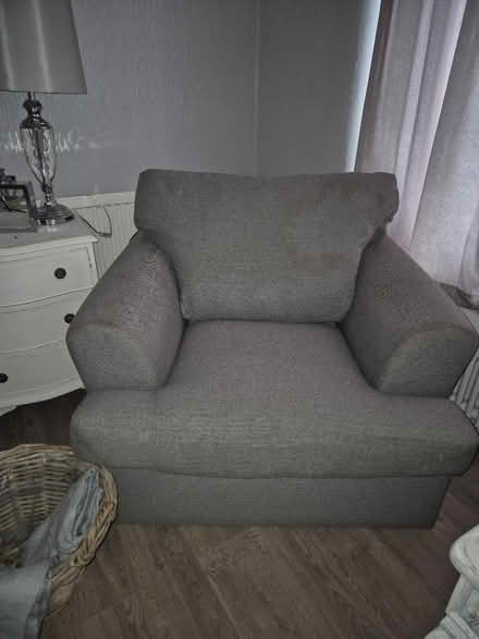 Photo of free Grey sofa and arm chair (CH65) #1