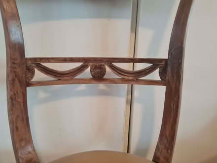 Photo of free 2x lovely old wooden dining chairs for upcycling (Ebley GL5) #2