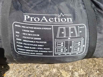 Photo of free 8 person tent with poles (KT8) #2