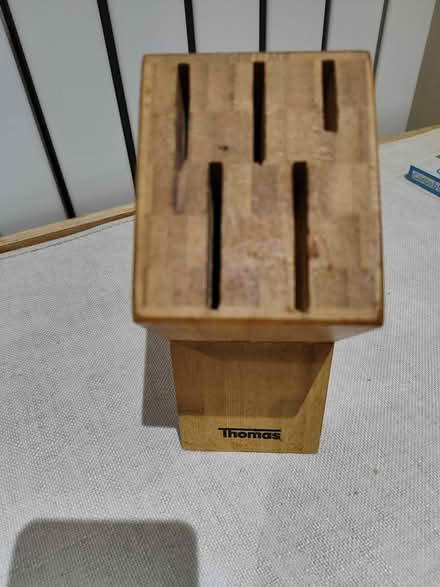 Photo of free Wooden knife block (LS21 Pool-in-Wharfedale) #2