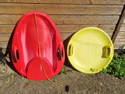 Photo of free 2 x child's sledges (KT8) #1