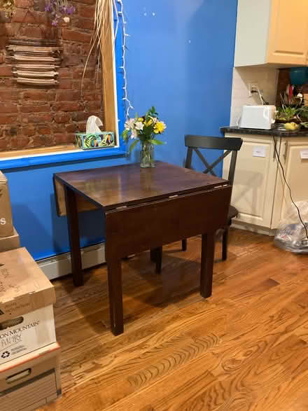 Photo of free Wood table with extensions (Bed Stuy (Brooklyn)) #1