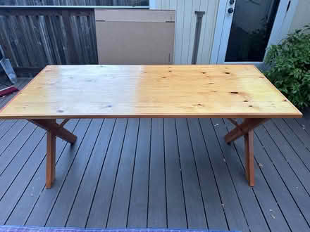 Photo of free Handmade Pine Table (Fairfax) #2