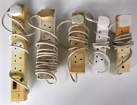 Photo of free 5 Multi Plug Extension Leads (BR6) #1
