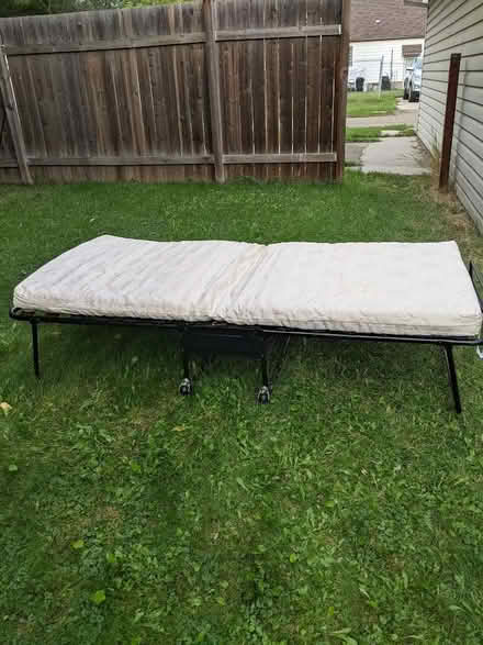 Photo of free Fold up single bed + mattress (Inglewood area, Edmonton) #2