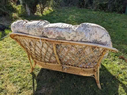 Photo of free Cane garden chairs + table (Gunton NR32) #3