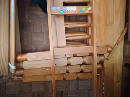 Photo of free Solid pine bunk beds (Raveningham NR14) #3