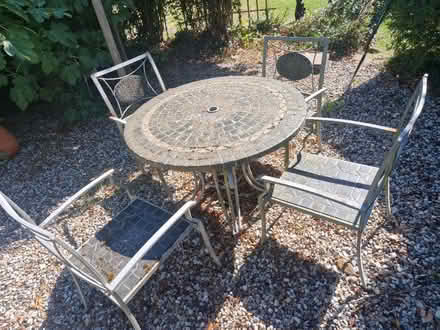 Photo of free Metal and tile table (Chelmsford CM1) #1