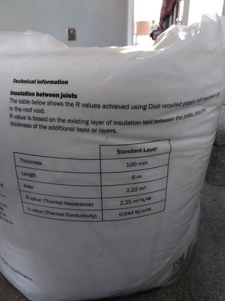 Photo of free Unopened loft insulation (billericay CM12) #3