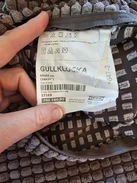 Photo of free Square grey cushion covers (large) (St Albans) #3