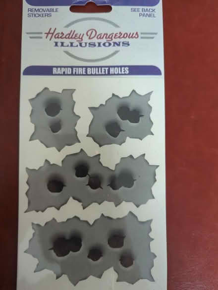 Photo of free Bullet hole stickers for car (Kibworth Beauchamp LE8) #1