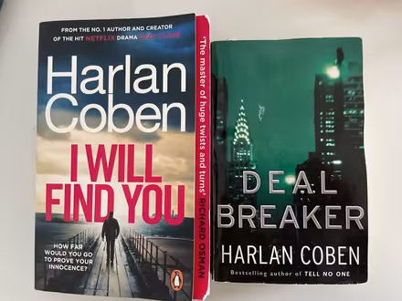 Photo of free Harlan Coben books (Guildford, GU2) #1