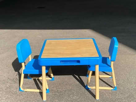 Photo of free Kids table and two chairs (Brookline, MA) #1