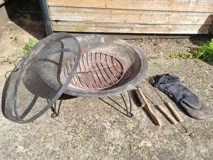 Photo of free Fire pit with lid and tools (KT8) #1