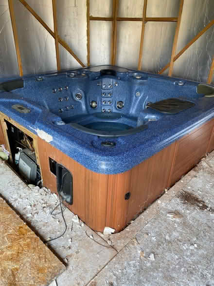 Photo of free Used hot tub, cover and steps (Kents Hill MK7) #2