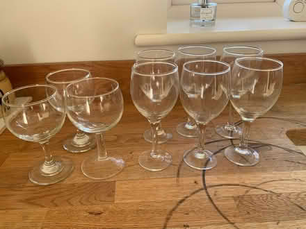 Photo of free 9 wine glasses (Northborough PE6) #1