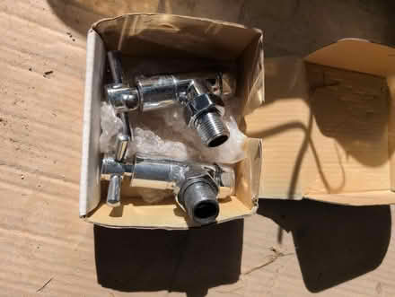 Photo of free Unused Chrome Radiator Valves (Woodmancote) #1