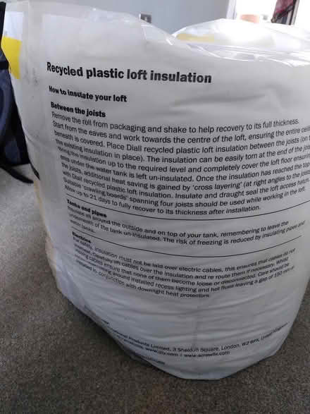 Photo of free Unopened loft insulation (billericay CM12) #4