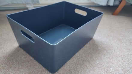 Photo of free Grey plastic storage box with Velcro on base (Earlsdon CV5) #1