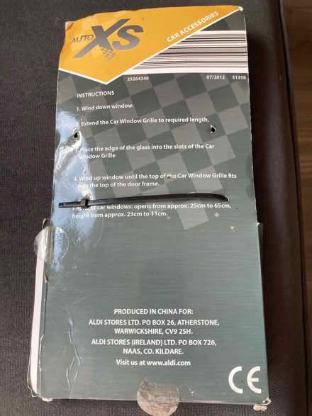 Photo of free Car Window Grille (High Wood, Lancaster) #2