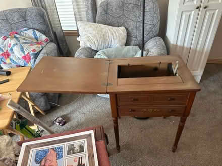 Photo of free Old sewing cabinet pickup by 3pm (Milford, MI) #1