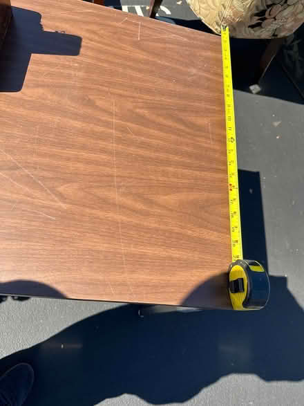 Photo of free Metal table, laminate top 2 x 3 ft (Near burgess park) #3