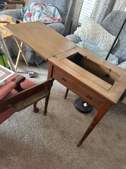 Photo of free Old sewing cabinet pickup by 3pm (Milford, MI) #2